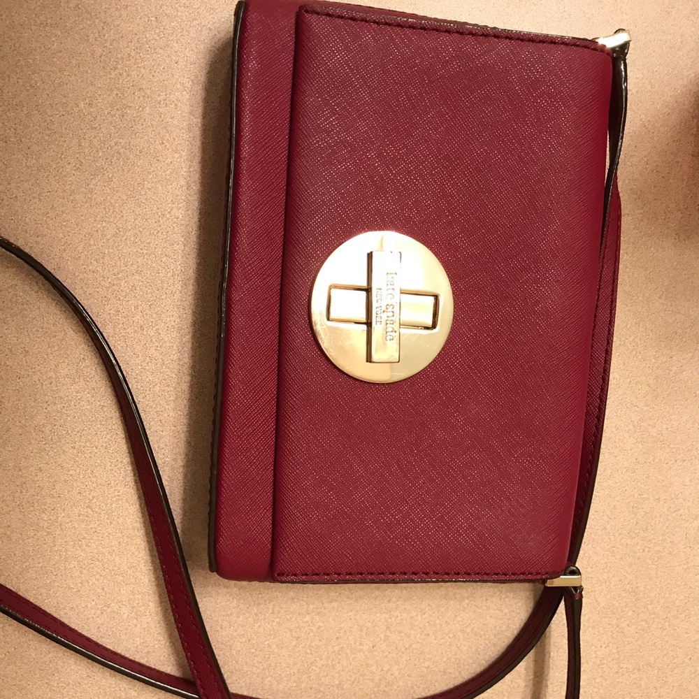 Maroon Kate Spade Crossbody